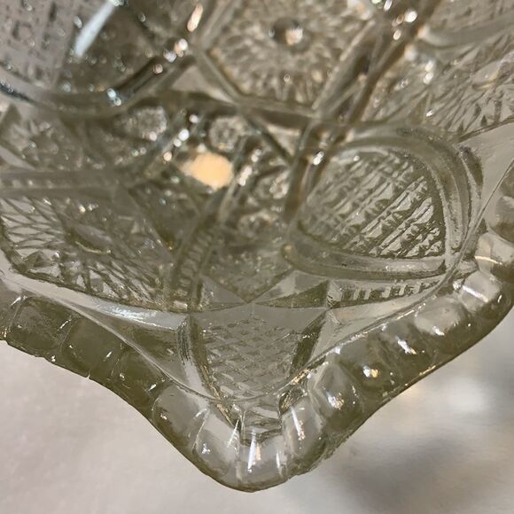 Set 3 Vintage Cut Crystal Trinket Vanity Holders - Picture 5 of 6